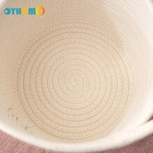 OYHOMO 1 pièce Panier de rangement arc-en-ciel, panier en corde blanche, petit panier en osier, boîte de rangement décorative pour la maison pour la chambre à coucher, la salle de bain, le salon