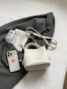 Bolso de cubo de moda versátil, bolso de mano para mujeres