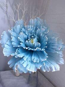 15.7in Artificial Large Peony Flower Wedding Background Arch Decoration Fake Flower Shopping Mall Window Display Studio Props - 藍色 - 查看 1