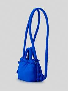 Bolso pequeño tipo puffer informal, bolso de diseño acolchado para mujer con asa de hombro y bandolera, bolsos de mano de nailon con plumón para dama, mini bolsos tote 2024