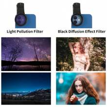 Bộ lọc điện thoại di động MECORIGHT Bộ phân cực CPL/Giảm ánh sáng ND/Dải độ GND/Camera ban đêm chống ánh sáng/Cận cảnh macro/Bộ lọc mềm trắng và đen, Tương thích với kẹp ống kính Huawei/Xiaomi/Samsung/OPPO/VIVO/IPhone, để xem trực tiếp Nhiếp ảnh - Bộ lọc điện thoại di động 52mm - Xem 7
