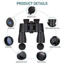 20x50 HD Binoculars For Adults High Powered Professional Waterproof/Compact Binoculars Durable & Clear BAK4 Prism FMC Lens,Bird Watching Binoculars For Adults Outdoor Sports Travel Hunting HD Portable Outdoor Hiking