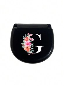 Floral Pattern Sewing Tool Box, Letters A-Z, Perfect Gift For Sewing Beginners: 1 Set Portable Mini Sewing Kit - Foldable, DIY Sewing Supplies And Accessories, Suitable For Travelers And Emergency Clothing Fixers, Mini Needle Box Portable Small Needle Pouch Sewing Tool Combination Set Hotel Supplies (Pin Color Random) - Black - View 15