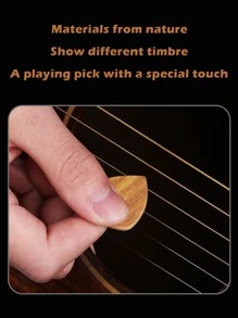Aangepaste gepersonaliseerde houten gitaar bas ukelele instrumentplectrums