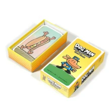 1入組 Dog Man 熱狗紙牌遊戲 - 適用於派對、聖誕節、萬聖節、復活節、感恩節等，快節奏的合奏遊戲 - 不需要電源、非道具紙鈔、紙張和其他材料、美學家居裝飾、生日派對用品、創意小禮盒。 - 黃色 - 查看 2