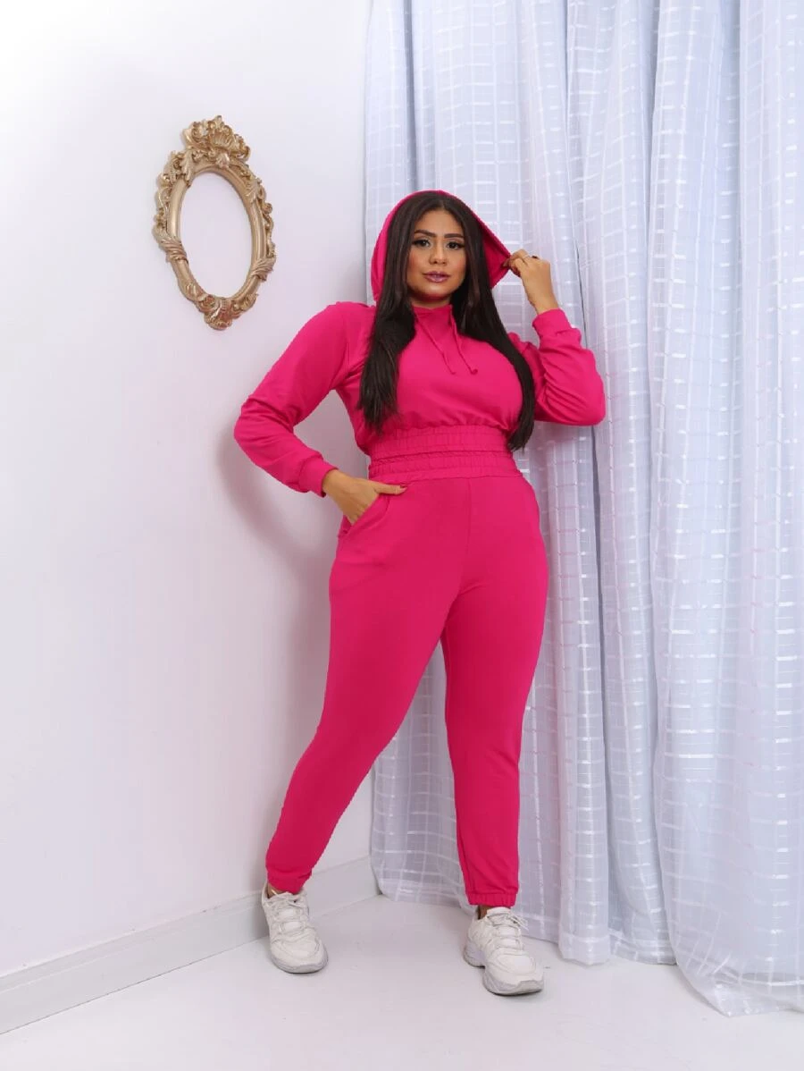 Women Two-Piece Outfits - 粉色 - 查看 1