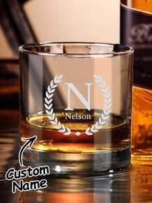 1 pieza Vaso de whisky personalizado con nombre, Vaso de chupito de whisky personalizado con nombre, Vaso de whisky de 300ml personalizado, Cristalería personalizada con nombre, Regalo personalizado, Vaso de whisky con nombre personalizado, para aniversarios, San Valentín, Día de la Madre, Cumpleaños, Día del Niño, Día del Padre, Graduación, Bodas, Inauguración del hogar, Sala de estar, Dormitorio, Salón de té, Hogar, Comedor, Oficina, Fiesta, Decoración de cumpleaños