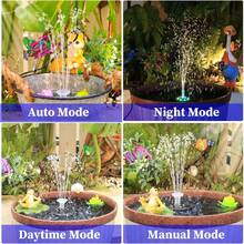 8W LED Solar Water Fountain For Outdoor With Remote Control, Upgrade Solar Pond Pump Kit Solar Powered Fountain With 3000mAh Battery, Various Solar Fountain Styles For Garden,Pond,Bird Bath - Black - View 8