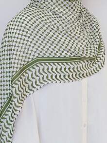 1pc New Printed Chiffon Headscarf Arab Scarf Dubai Turkish Women's Scarf - Multicolor - View 4