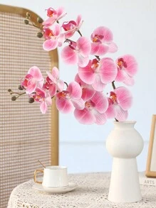 3 peças/Conjunto de Flores de Orquídea Borboleta Artificial, 60cm de Altura, 7 Flores Grandes, Flores de PU Toque Realista, Ideal para Buquês de Casamento DIY, Centros de Mesa, Adequado para Casamento, Casa, Escritório, Festa, Hotel, Quintal, Restaurante, Terraço, Decoração, Dia dos Namorados, Presente