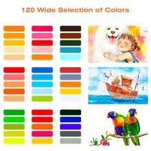 Tongfushop 100/120 Colors Alcohol Markers Set, Double Tipped Art Marker, Permanent Alcohol Based Sketch Pens For Artist Beginner Coloring Illustrations With Organizing Case, Pad - 120種顏色 - 查看 5