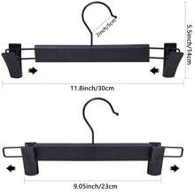 5/10/20 Pack Clothes Pants Hangers, Space-Saving Skirt Holders With 360 ° Swivel Hooks, Adjustable Clips, Trouser Coat Garment Jeans