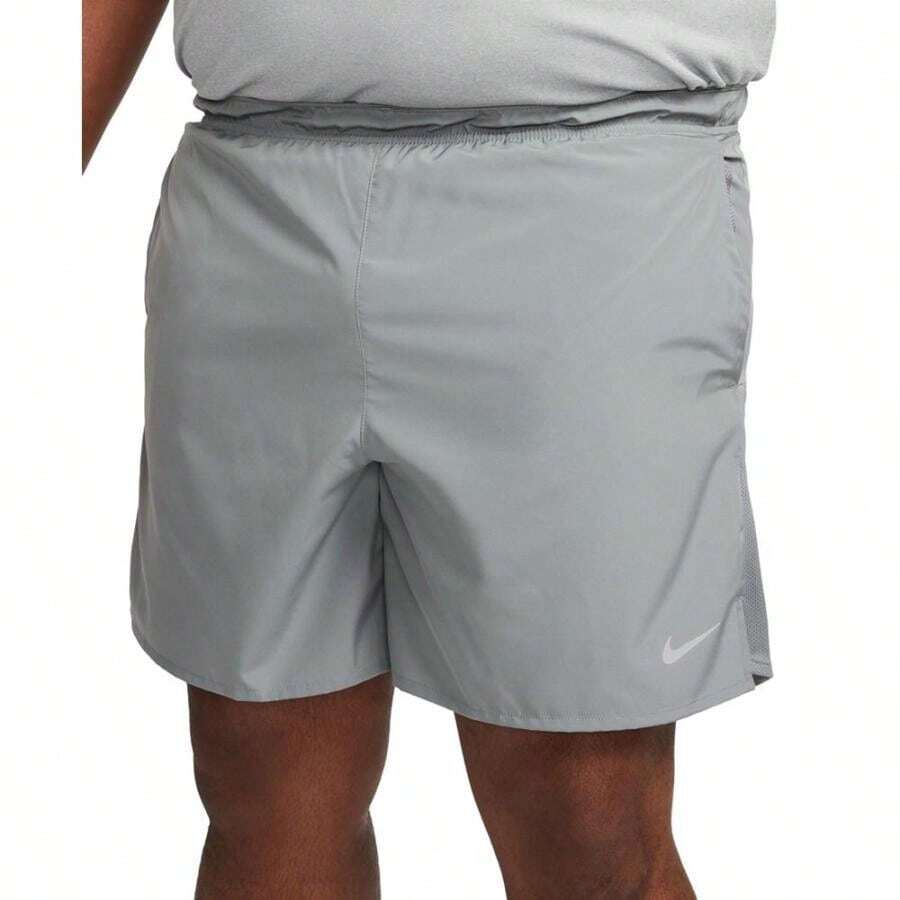 Nike Boyfriend Style Men's Challenger Dri-FIT Brief-Lined 7" Running Shorts - Smoke Grey/Reflective Silver - View 1