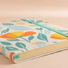 1 Sổ tay/Nhật ký có thước kẻ - Sổ tay viết cổ điển bằng giấy dày giả da cao cấp có túi + Ngăn chia trang Quà tặng, Nhật ký viết bìa cứng, có dải băng - Nhiều màu - Xem 13