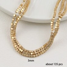 135/190 Viên (Đường Kính 2/3 Mm) đá Mật Màu Đen Tự Nhiên Mạ Điện Cắt Hình Bát Giác Hạt Vuông Rời Hạt Cho DIY Trang Sức Làm Và Hàng Thủ Công - một cái túi - Xem 13