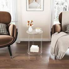 1 Paquet, Présentoir de table de dessert, Supports de dessert en acrylique Plateaux clairs Étagères pour buffet Nourriture pour gâteaux, cupcakes, pâtisseries, biscuits, gâteaux, beignets, bonbons Plateau de service à gâteau pour fête, mariage, anniversaire