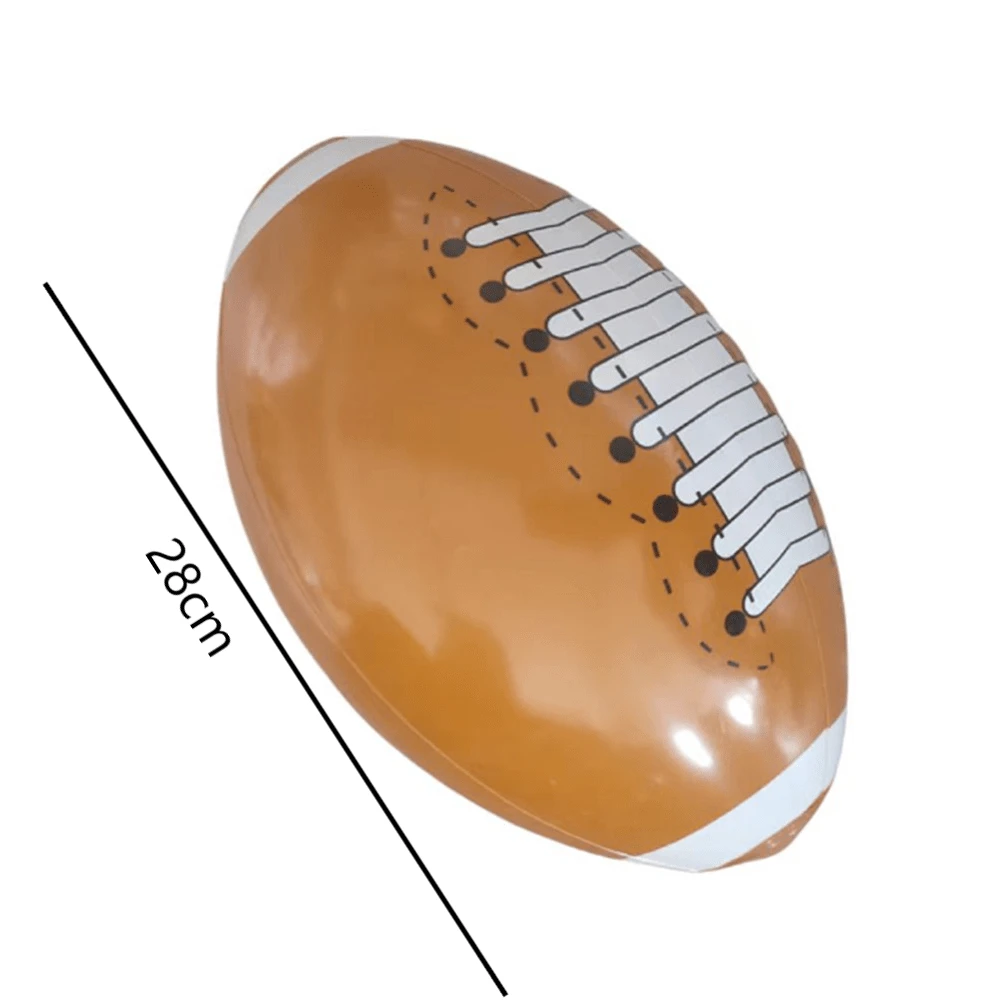 16-Inch Inflatable Rugby Beach Ball And 12-Inch Inflatable Rugby Beach ...