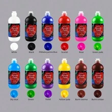 Xin Bowen Acrylic Paint Set Large Bottle Acrylic Paint 16.9oz (500ml) Premium Acrylic Paints Large Capacity For Artists Beginners And On Canvas Rocks Wood Ceramic Fabric