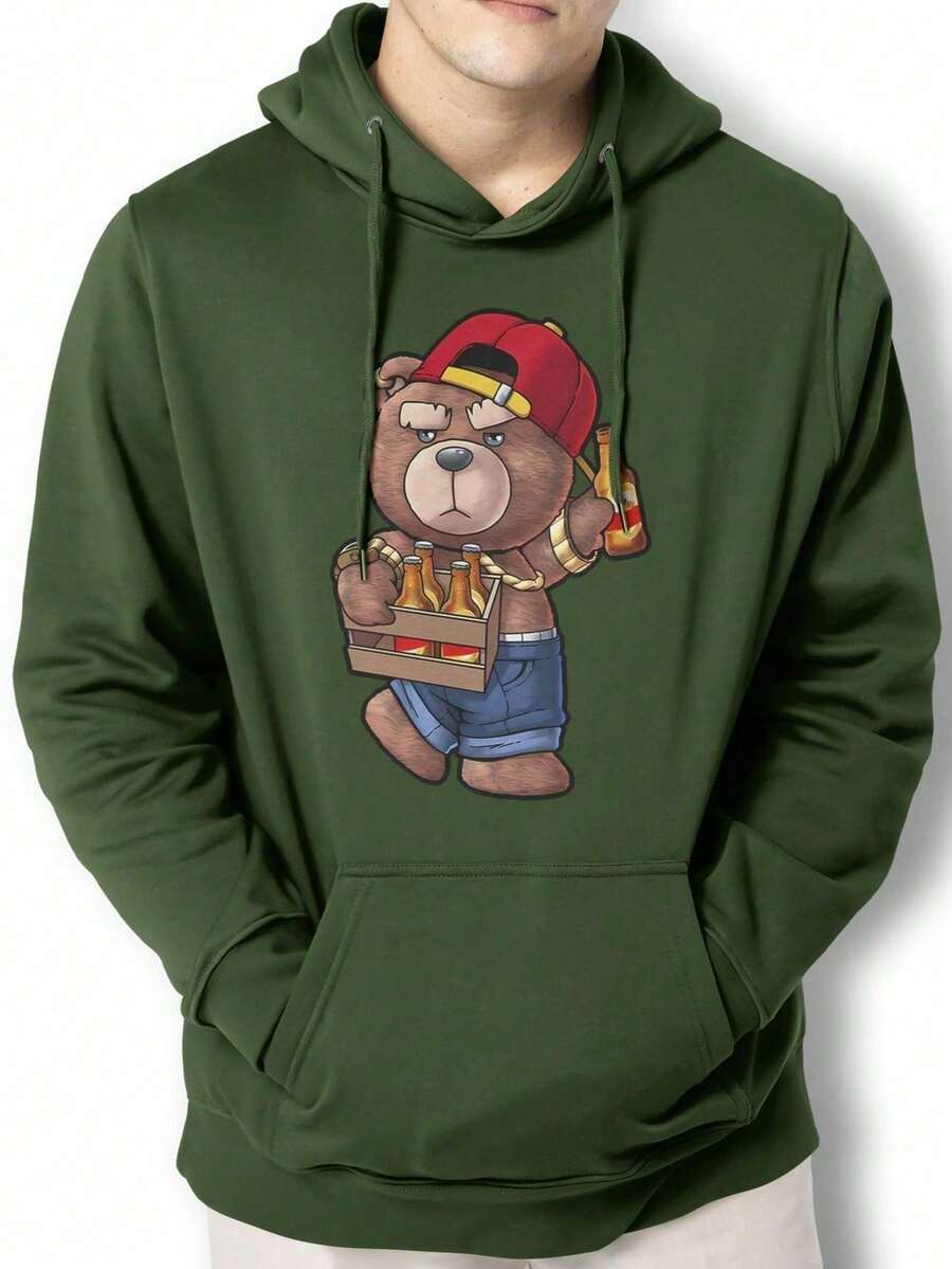 Moletom Casaco Urso Caixa de Cerveja Blusa Canguru APJ1