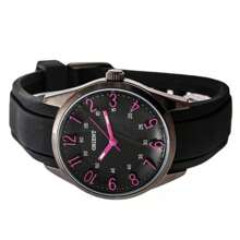 Orient Women Analogue Quartz Watch With Rubber Strap FQC0R001B0 - Black - View 3