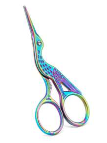 HMQ beauty 1入不銹鋼睫毛剪，鶴形眉修剪器，鼻毛，鬍子，面部毛發去除工具 - 彩色 - 查看 8