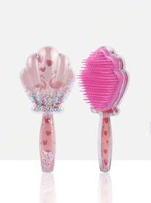 1pc-Cartoon Magic Comb Anti-Static Massage Kids Unicorn Hair Brushes Tangle Detangle Shower Massage Hairbrush Comb Salon Hair Accessories For Girls Curly Straight Long Or Short Hair - Multicolor - View 12