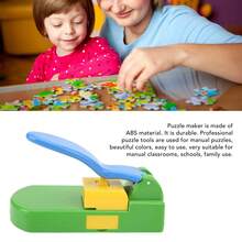 1pc Puzzle Maker Machine Cutter, DIY Puzzle Making Tool With 10 Specific Puzzle Cardboards, For Home School Manual Courses - Multicolor - View 6