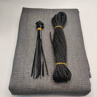 Balcony Privacy Screen Fence, UV-Resistant Railing Fence Cover For Porch Deck Backyard Patio Garden, Cable Zip Ties Included, Grey