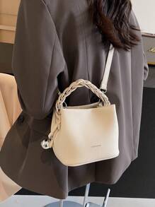 Bolso de cubo de moda versátil, bolso de mano para mujeres