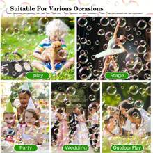 圣诞装饰 1 件高速便携式儿童泡泡机，带双风扇 - 每分钟吹出 20,000+ 个泡泡，户外玩具，适合生日、婚礼、派对和礼物（不含电池和泡泡溶液），烟花泡泡机，水枪玩具，冰沙机 - 彩色 - 查看 6