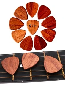 Aangepaste gepersonaliseerde houten gitaar bas ukelele instrumentplectrums