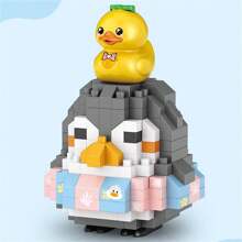 LOZ 可爱动物积木玩具动漫人物猫，益智玩具，男孩和女孩房间装饰的完美礼物 - 黑色 - 查看 16