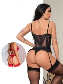 Women Sexy Lingerie Sets - 黑色 - 查看 2