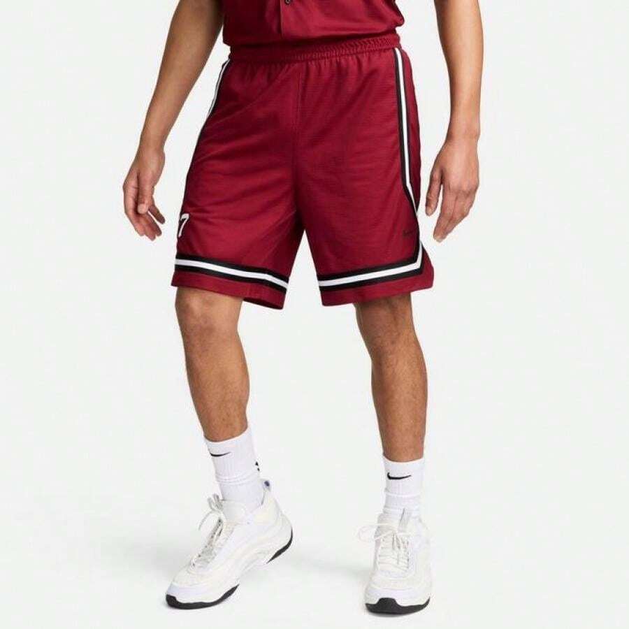 Boyfriend Style Men's Nike DNA Crossover Dri-FIT 8" Basketball Shorts - FN2883-677/Team Red/Black - View 1