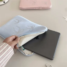 Ins Schleife mit Strasssteinen Niedlich Tablet-Tasche 11/13/15 Zoll Notebook Schutz Schulanfang