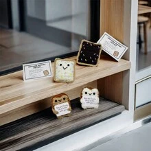 Handcrafted Toast Decor Set, 4-Piece Cute Room Ornaments, Gift-Ready, Charming Home Accents & Unique Decoration, Perfect For Toast Lovers
