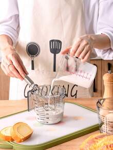 1pc Thickening Type Measuring Cup ,For Kitchen -  Plastic Spout Multiple Measurement Scales - Multicolor - View 8