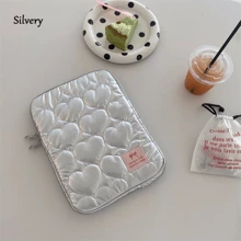 1PC Sweet Embroidered Thread Love Macaron Computer Bag IPad Protector