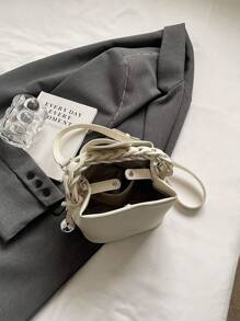 Bolso de cubo de moda versátil, bolso de mano para mujeres