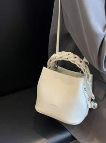 Bolso de cubo de moda versátil, bolso de mano para mujeres
