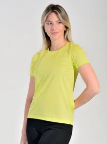 Women Sports Tees & Tanks - Lime Green - View 1
