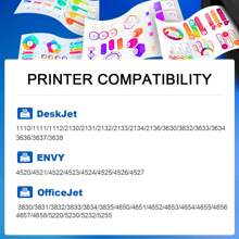 KT INK Cartuchos de tinta remanufacturados de alto rendimiento KT INK 302XL compatibles con 302 y 302XL, compatibles con las impresoras Deskjet 1110 2130 2134 3630 3632 3634, Envy 4520 4521 4522 4523 4524, y Officejet 3830 3834 4650 4651 4652