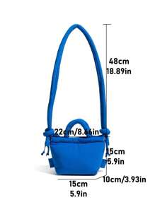 Bolso pequeño tipo puffer informal, bolso de diseño acolchado para mujer con asa de hombro y bandolera, bolsos de mano de nailon con plumón para dama, mini bolsos tote 2024