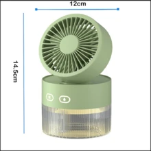 迷你USB可充電桌面噴霧風扇，強風輸出，大容量電池，加濕功能，輕便小巧，適合居家使用，是一份絕佳的禮物 - 彩色 - 查看 4