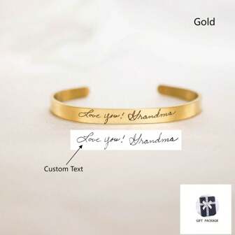 Personalized Stainless Steel Cuff Bracelet, Custom Name Engraved Bracelet, Unique Information Jewelry, Engraved Coordinates Bracelet, Gift For Her, Couples Bracelet