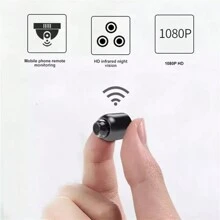Mini Wifi Hidden Spy IP Camera Wireless HD 1080P Micro Security Night Vision Cam - Cámara+64G - Ver 2