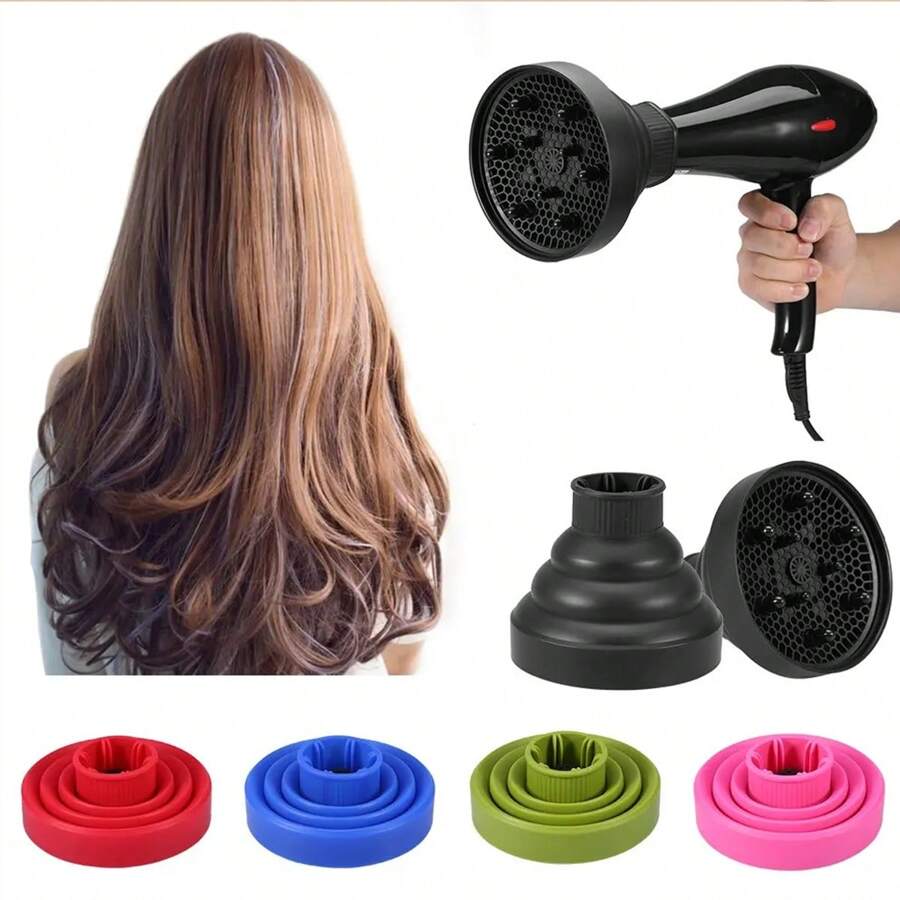 Silicone Diffuser Cover For Hair Dryer, Foldable & Stretchable Diffuser Hood For Drying