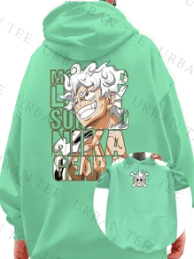 Men Hoodies - 綠色 - 查看 1