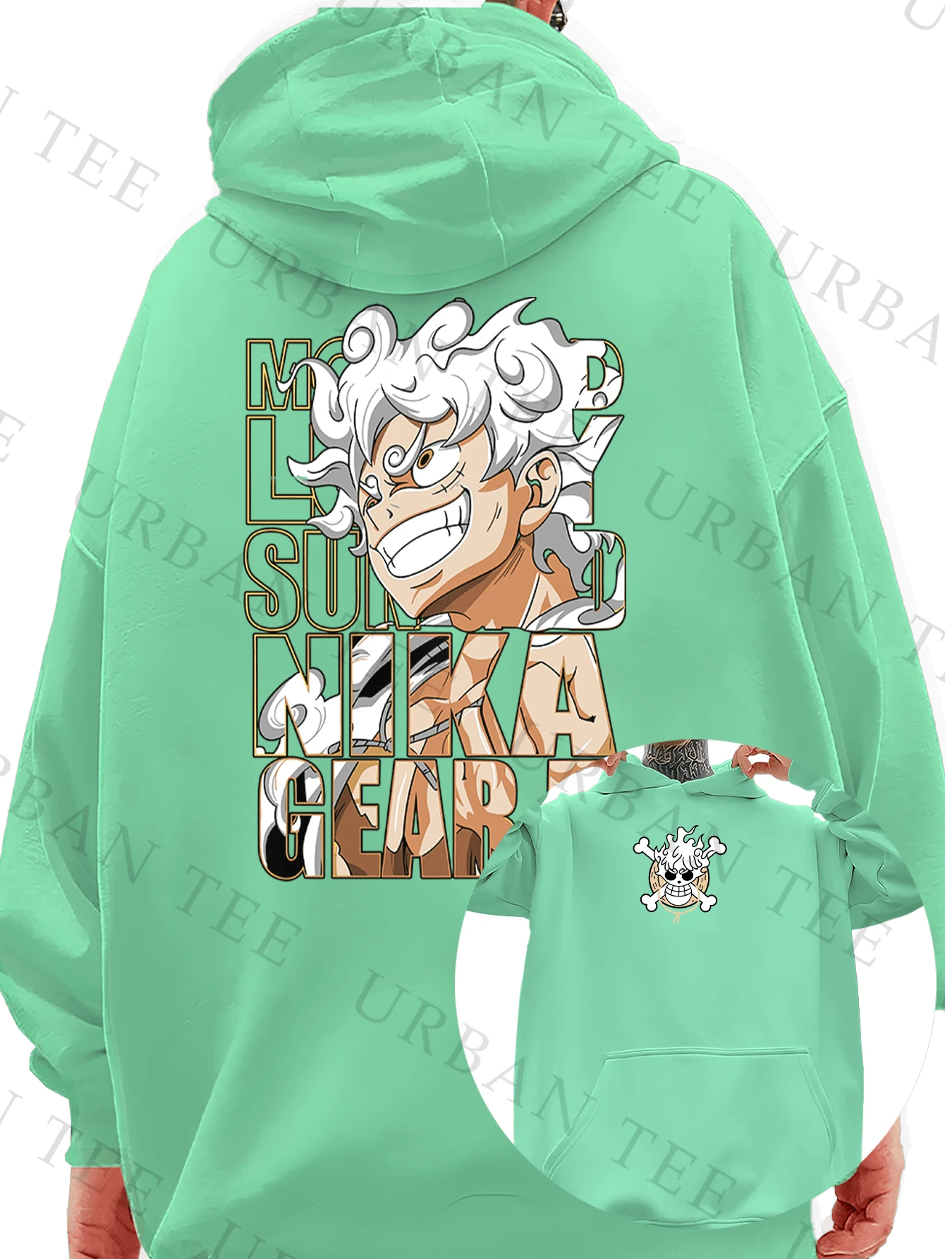 Men Hoodies - 綠色 - 查看 1