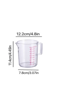 1pc Thickening Type Measuring Cup ,For Kitchen -  Plastic Spout Multiple Measurement Scales - Multicolor - View 13